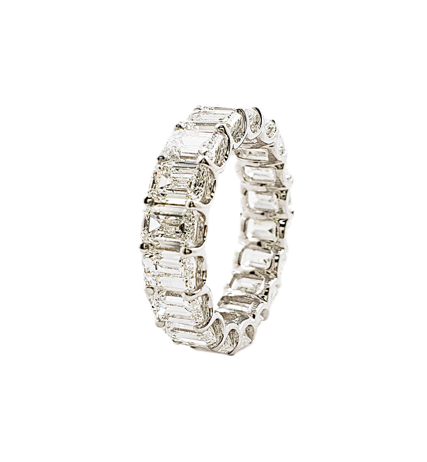 Emerald Cut Diamond Eternity Band